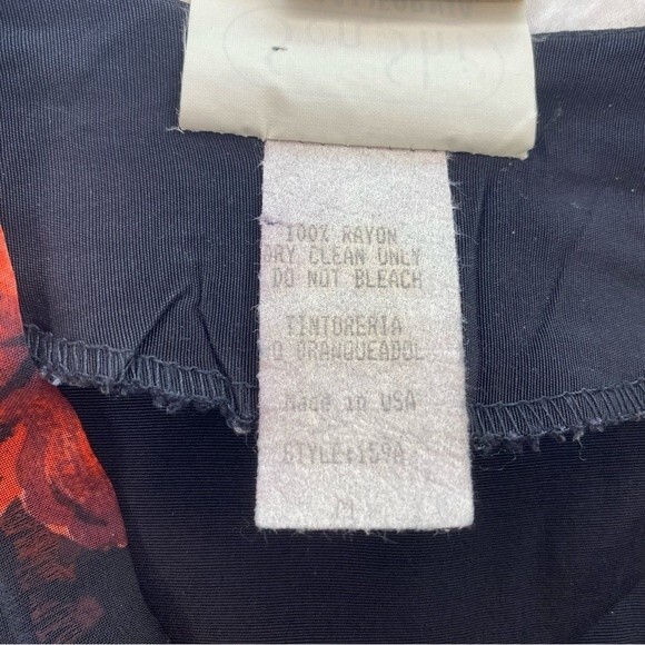 Vintage Sen Shi Chiffon Split Flare Skirt Pants & Jacket Asymmetrical Rare SZ M - Picture 13 of 13